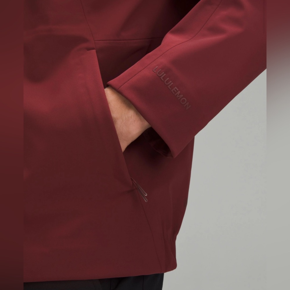 Men’s lululemon Cross Chill Relaxed-Fit Jacket Red-Merlot Jacket - Large - Picture 11 of 13